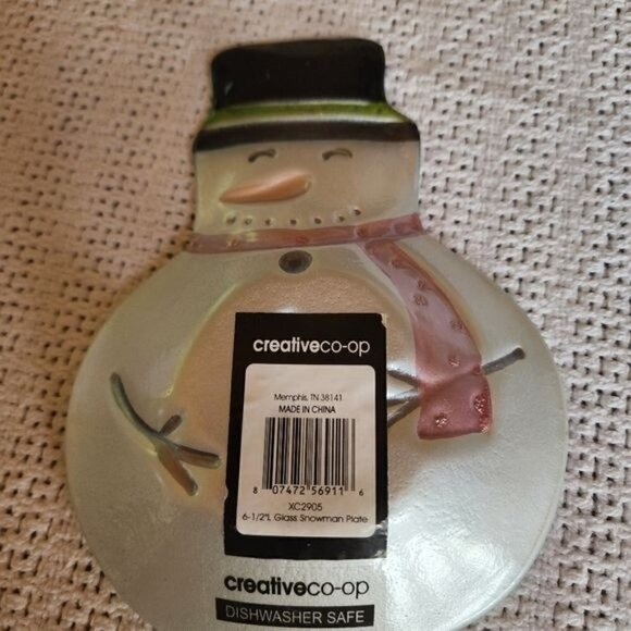 Creative Co-op Dishwasher Safe Snowman Candy, Trinket, Key Dish - Picture 2 of 6